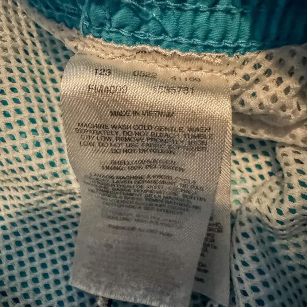 Columbia PFG Aqua Blue Board Shorts Swim Trunk Mesh Lining XXL / 2XL